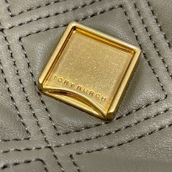 Tory Burch Soft Fleming Gray Shoulder Bag - Picture 8 of 8